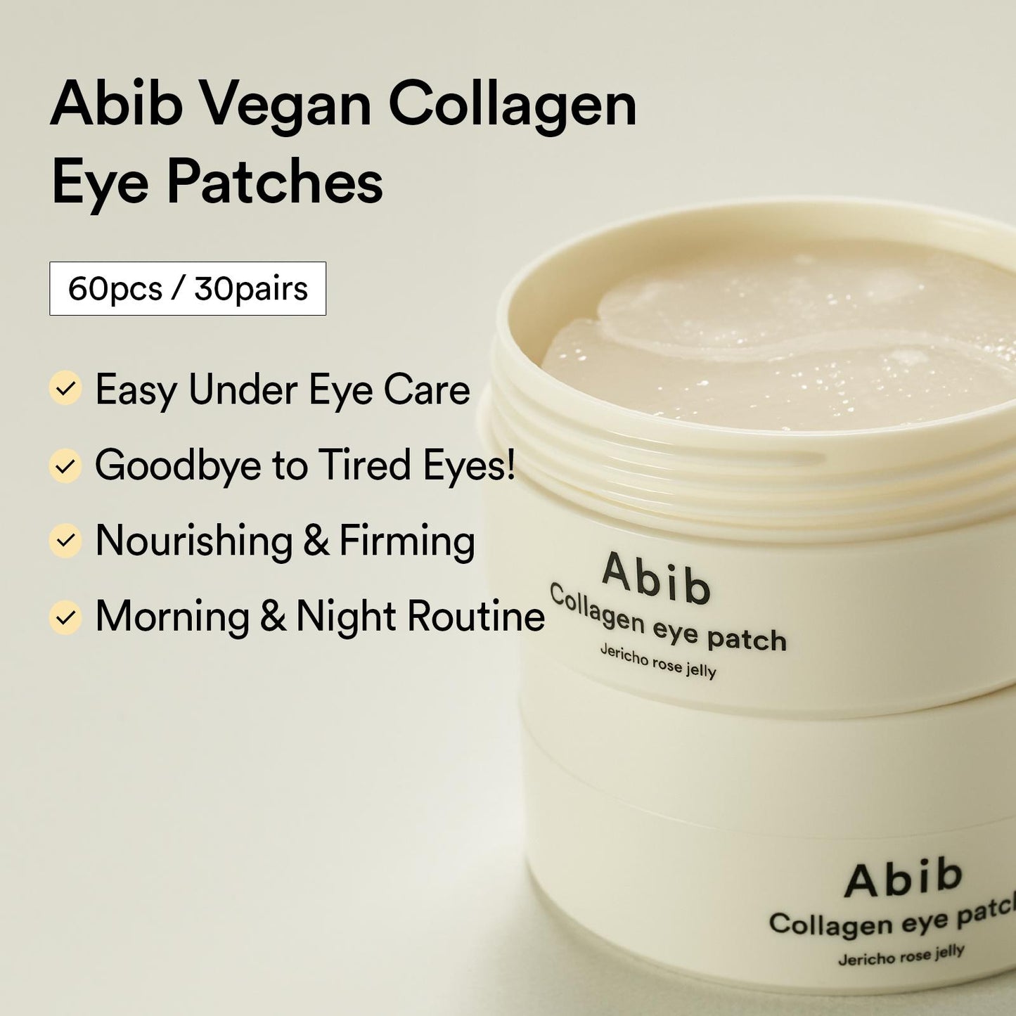 Abib collagen eye patch jericho rose jelly 60pcs