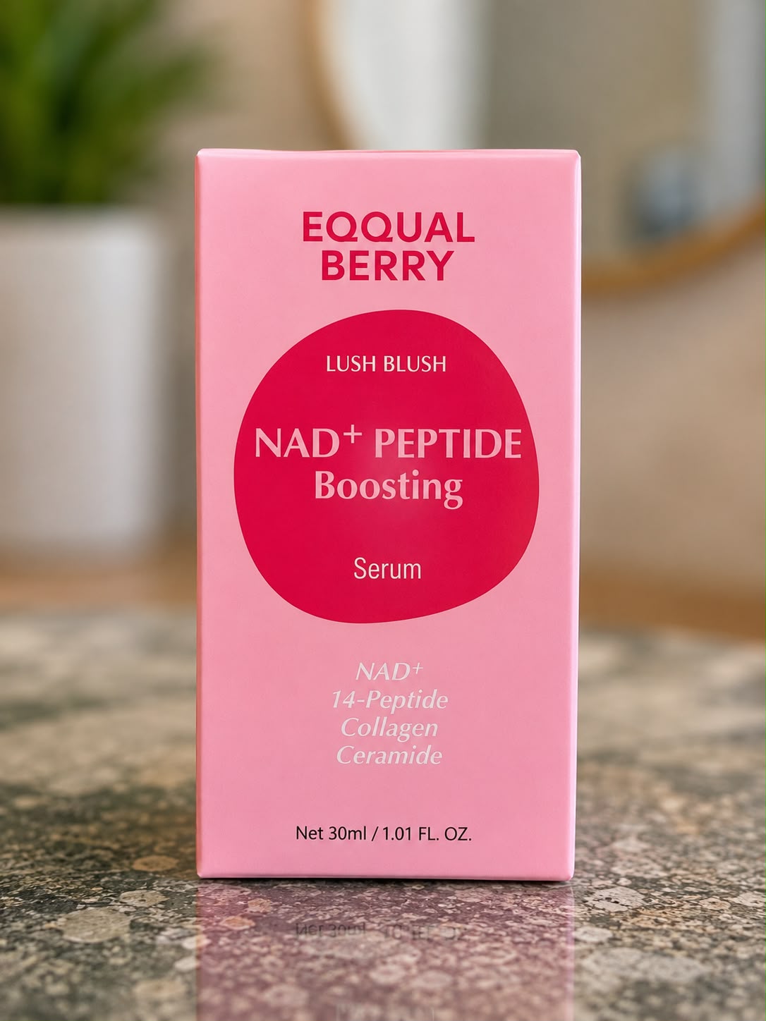 EQQUAL BERRY Lush Blush NAD+ Peptide Boosting Serum 30 ml