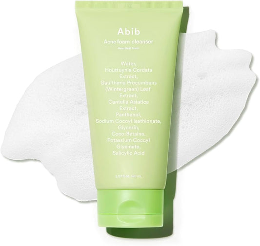 Abib Acne foam cleanser Heartleaf foam 150ml - KBOX
