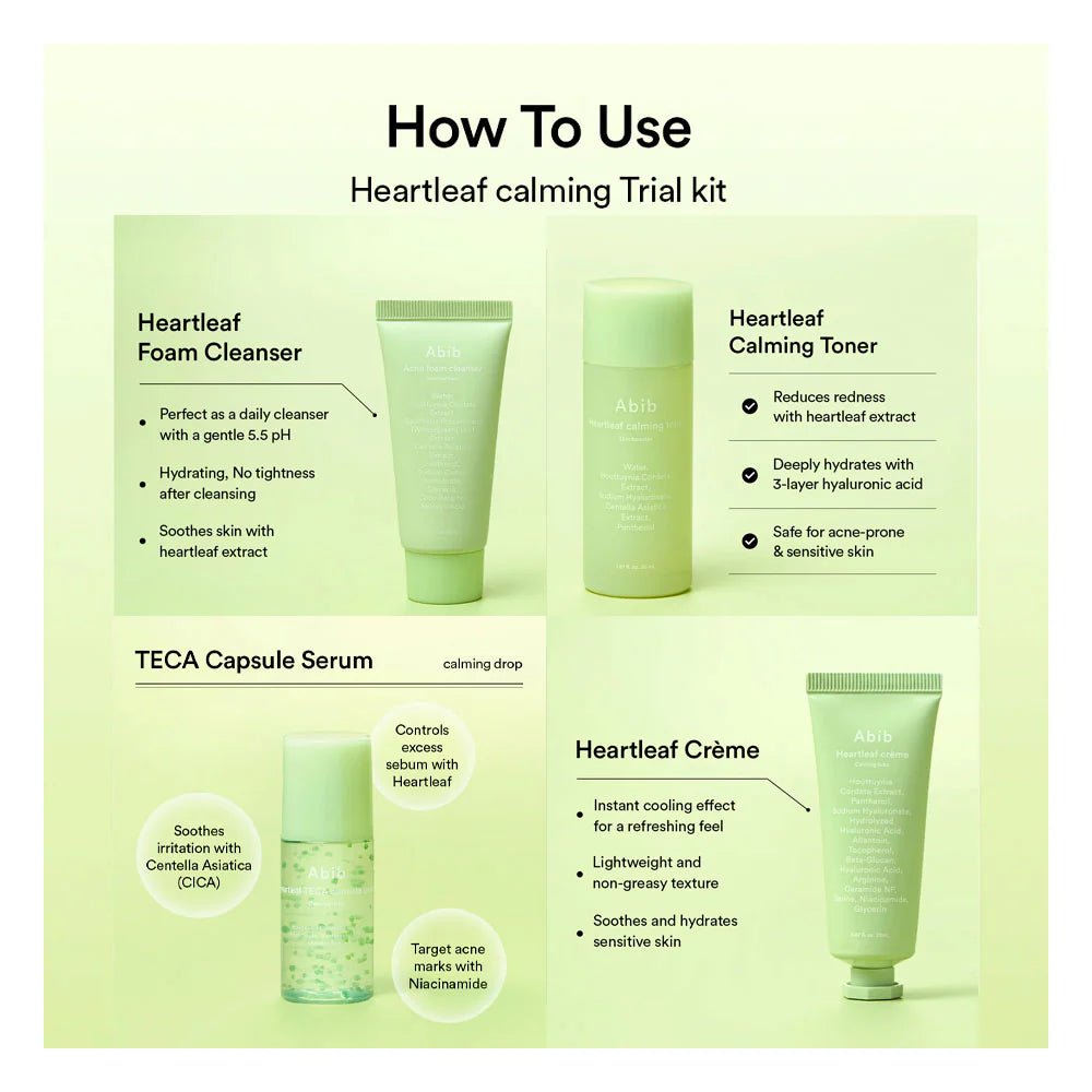 Abib heartleaf calming trial kit - KBOX