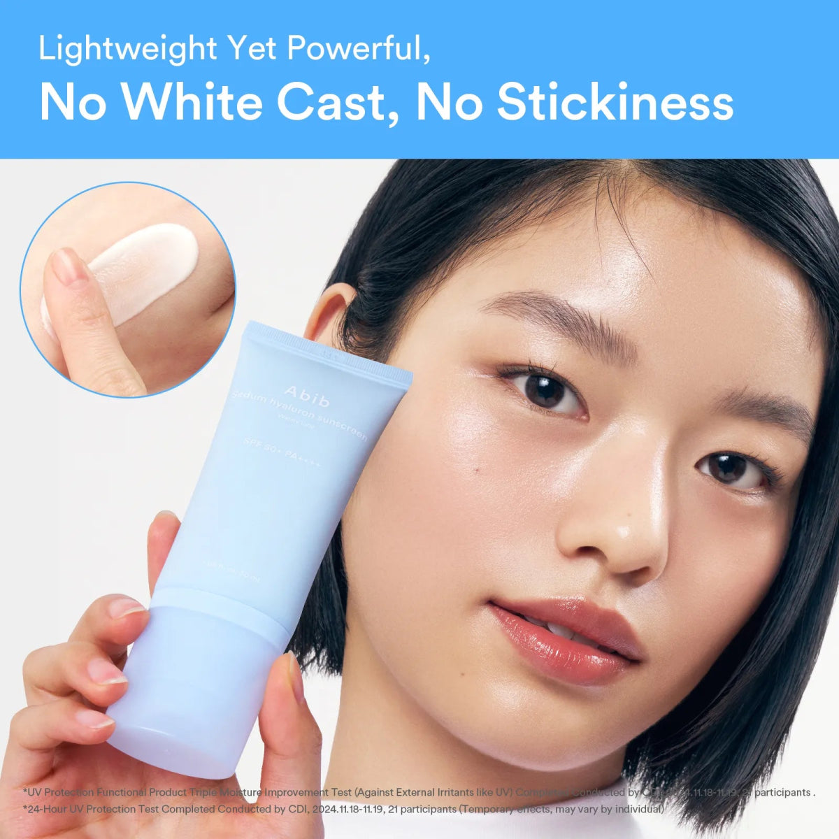 Abib sedum hyaluron sunscreen watery tube 50ml - KBOX