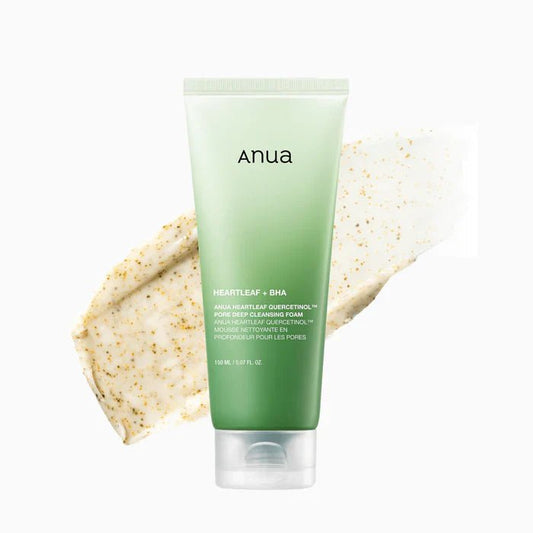 ANUA heartleaf quercetinol pore deep cleansing foam 150ml - KBOX