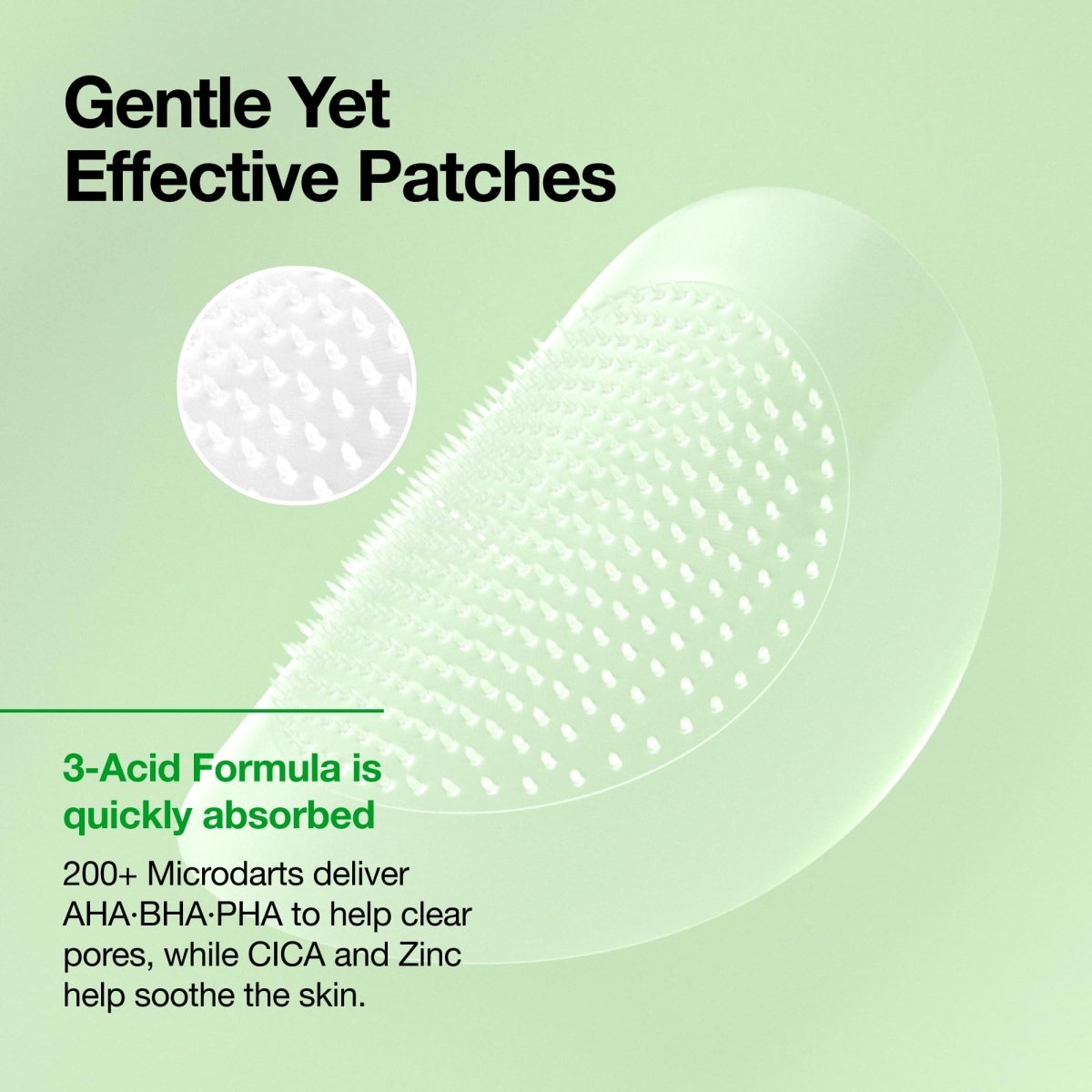 ANUA triple acid spot care microdart patch 12ea - KBOX