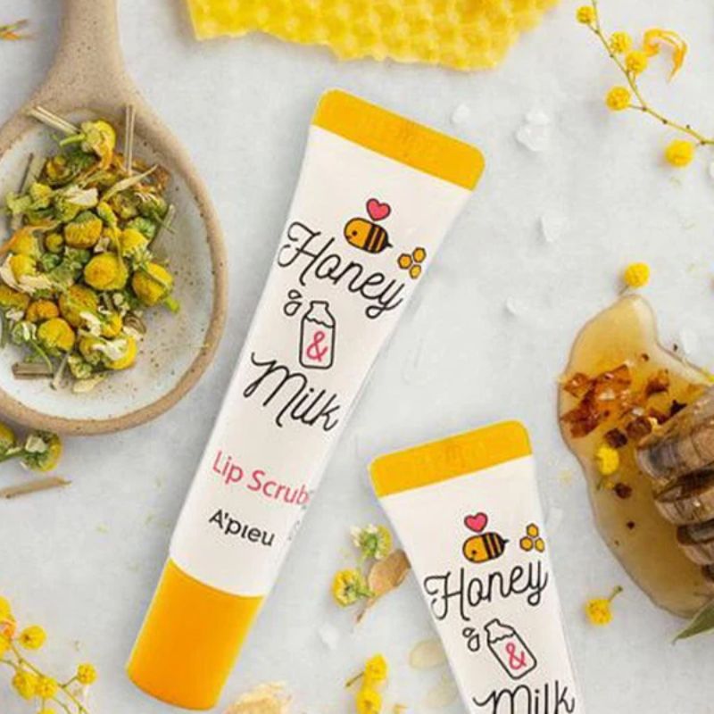 A'PIEU HONEY & MILK LIP SCRUB 8ml - KBOX