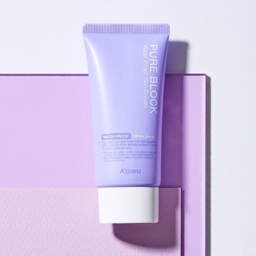 Apieu pure block natural water - proof sun cream spf50 - KBOX