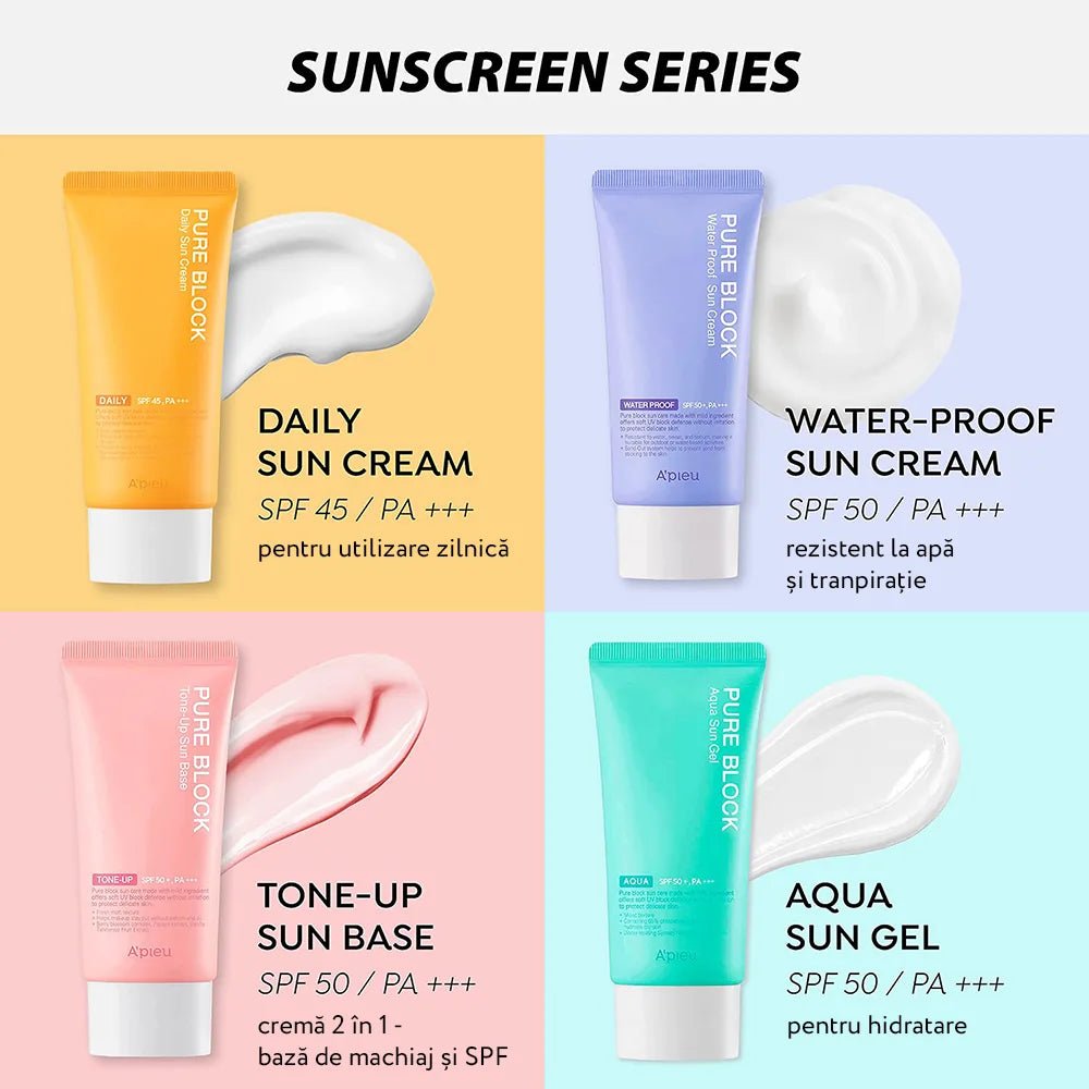 Apieu pure block tone - up sun base spf50+/pa+++ - KBOX