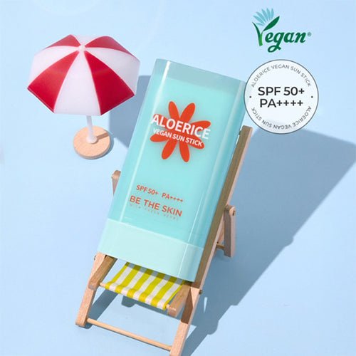 Be The Skin aloerice vegan sun stick 19g spf 50+, pa++++ - KBOX