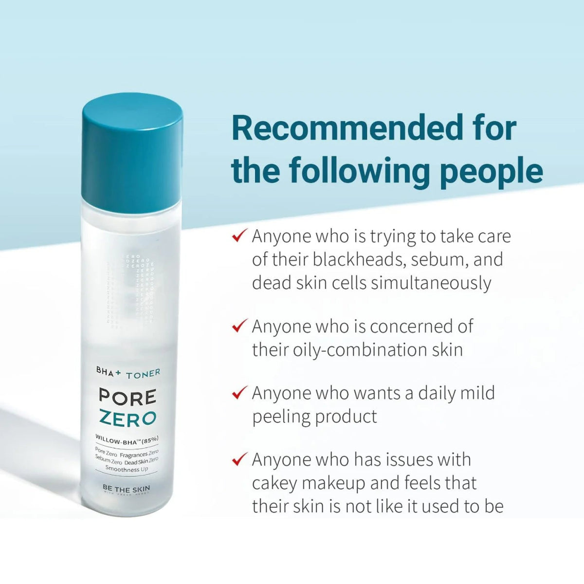 Be The Skin BHA+ PORE ZERO Toner 150ml - KBOX