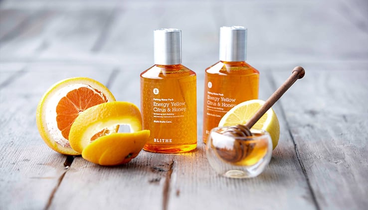 Blithe Patting Splash Mask Energy Yellow Citrus & Honey – Mascarilla Exfoliante y Hidratante en 15 Segundos - KBOX