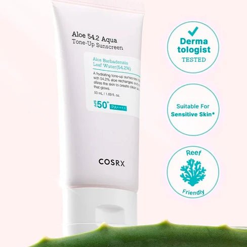 COSRX Aloe 54.2 Aqua Tone - Up Sunscreen 50ml - KBOX