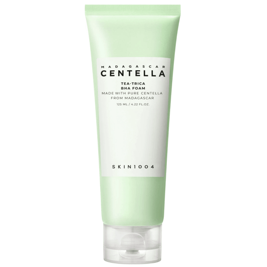 Espuma Limpiadora Antibacteriana – Limpieza Profunda y Protección para tu Piel SKIN1004 Madagascar Centella Tea - Trica BHA Foam - KBOX