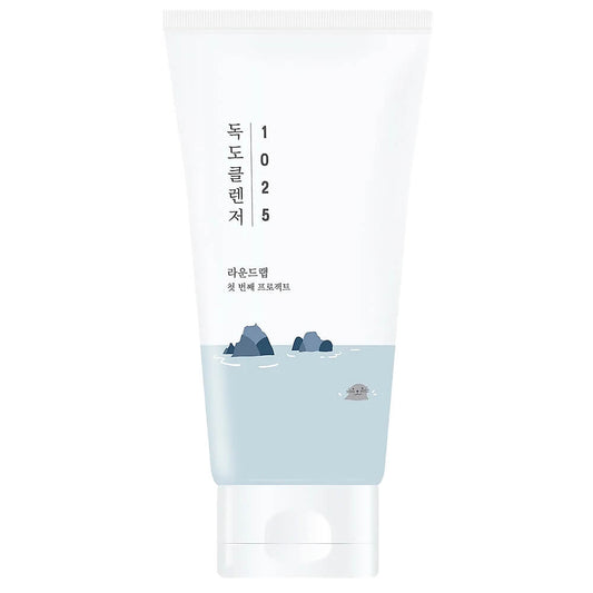 Espuma Limpiadora Suave con Agua de Mar Round Lab 1025 Dokdo Cleanser - KBOX