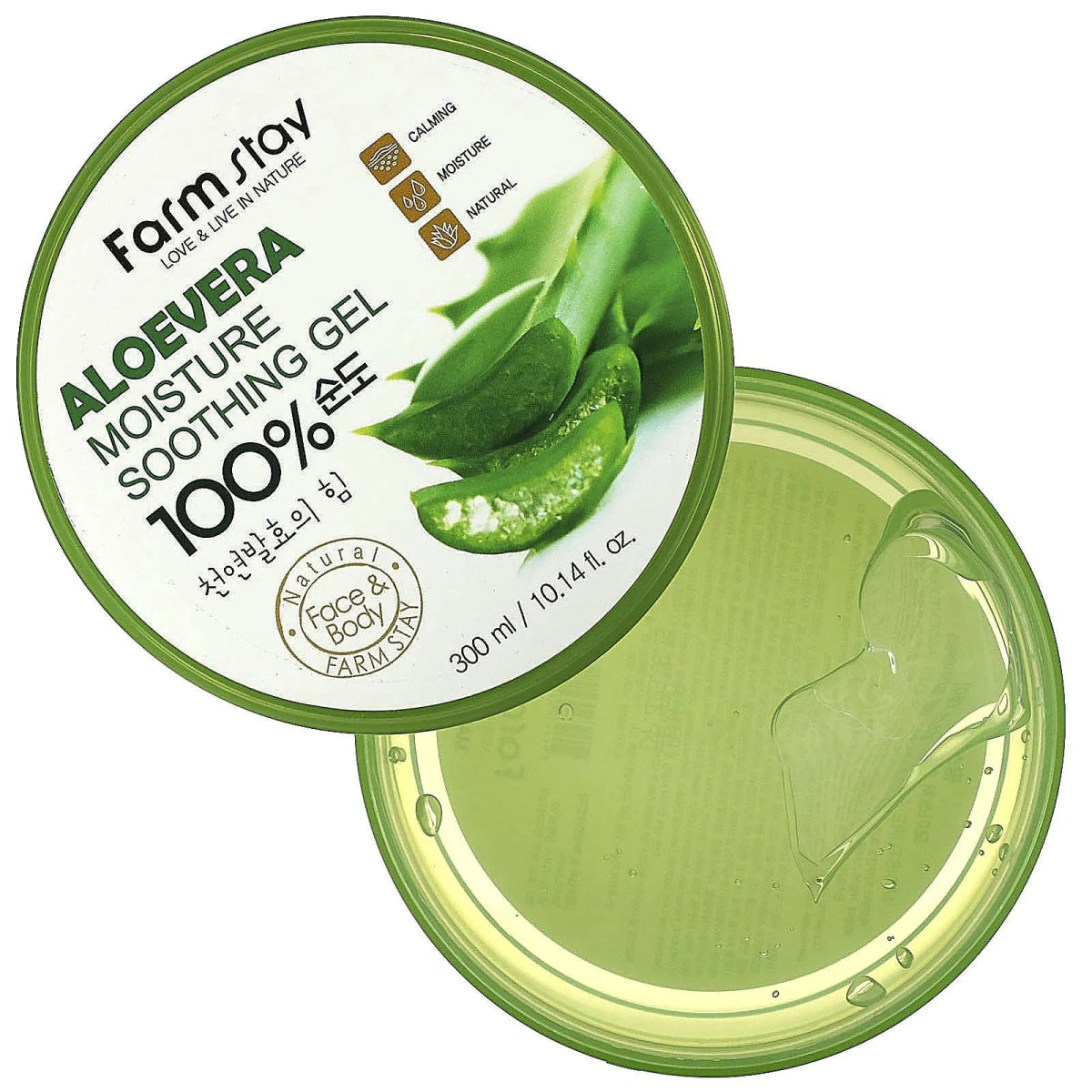 Farm stay aloevera moisture soothing gel 300ml  KBOX