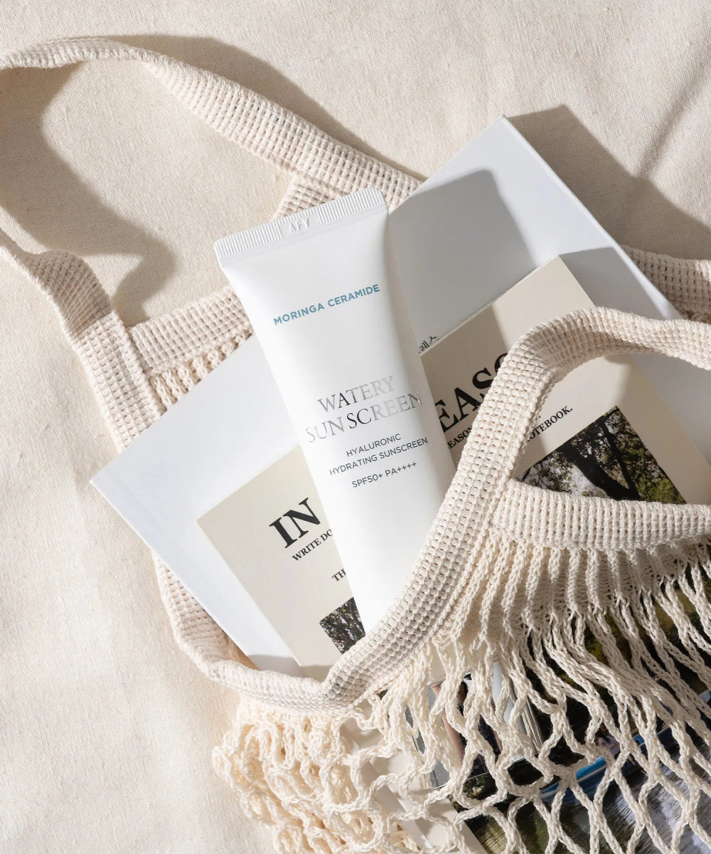 Heimish Moringa Ceramide Hyaluronic Acid Hydrating Watery Sunscreen 50ml - KBOX