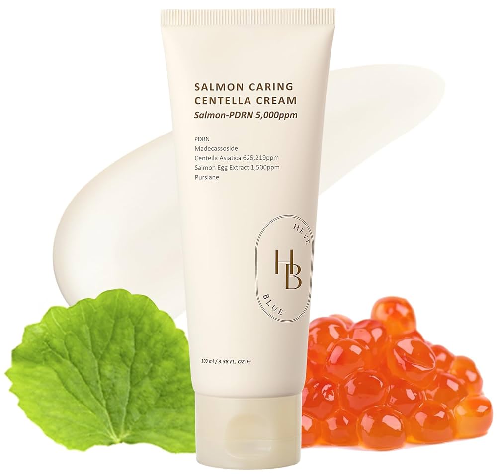 HEVEBLUE Salmon Caring Centella Cream 100ml - KBOX