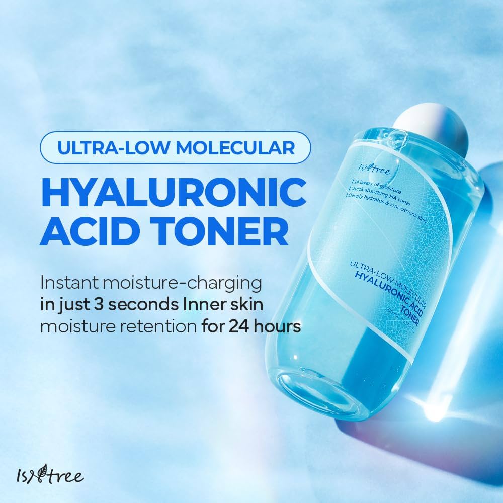 ISNTREE ultra - low molecular hyaluronic acid toner 300ml - KBOX