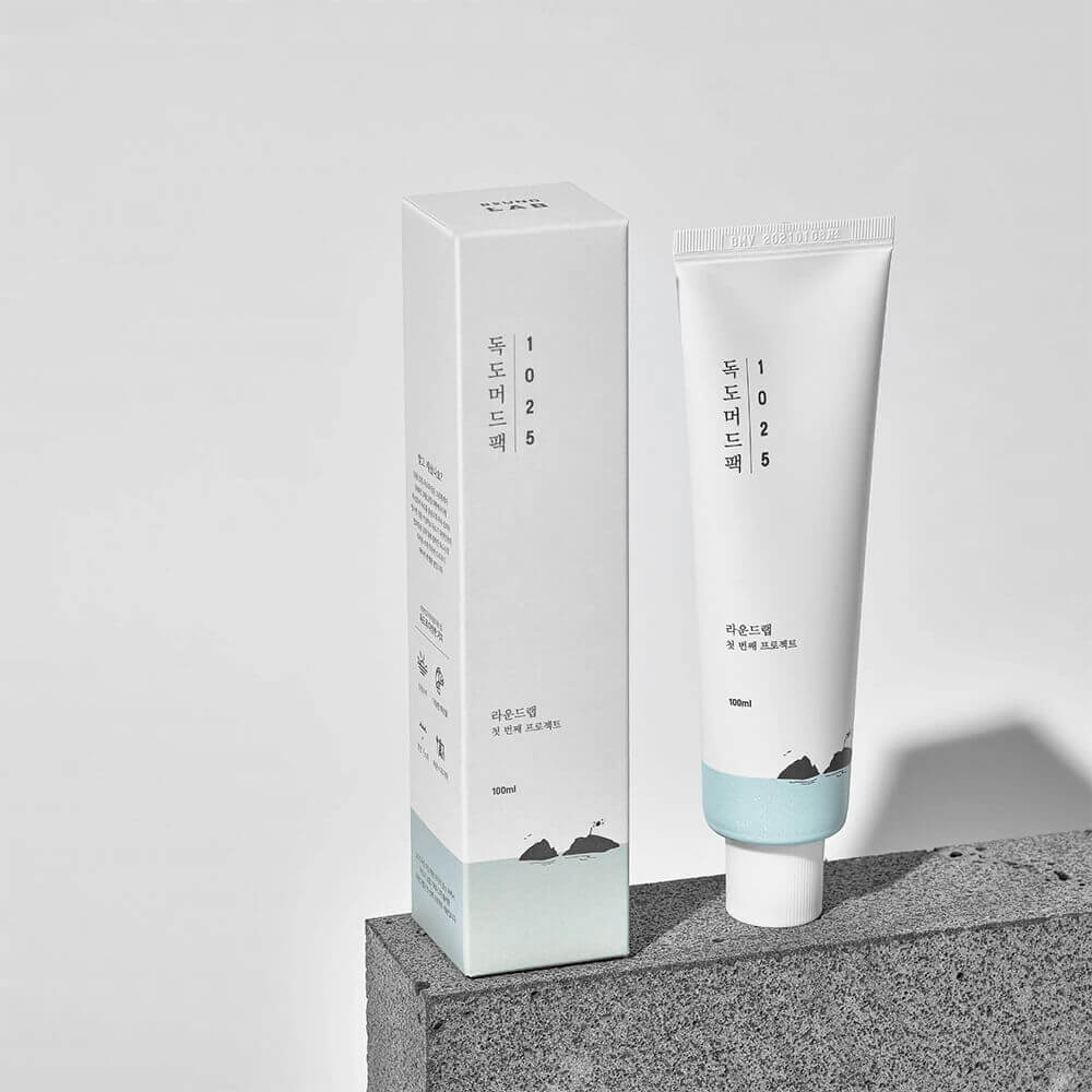 Máscara Limpiadora de Arcilla con Agua de Mar Round Lab 1025 Dokdo Mud Pack - KBOX