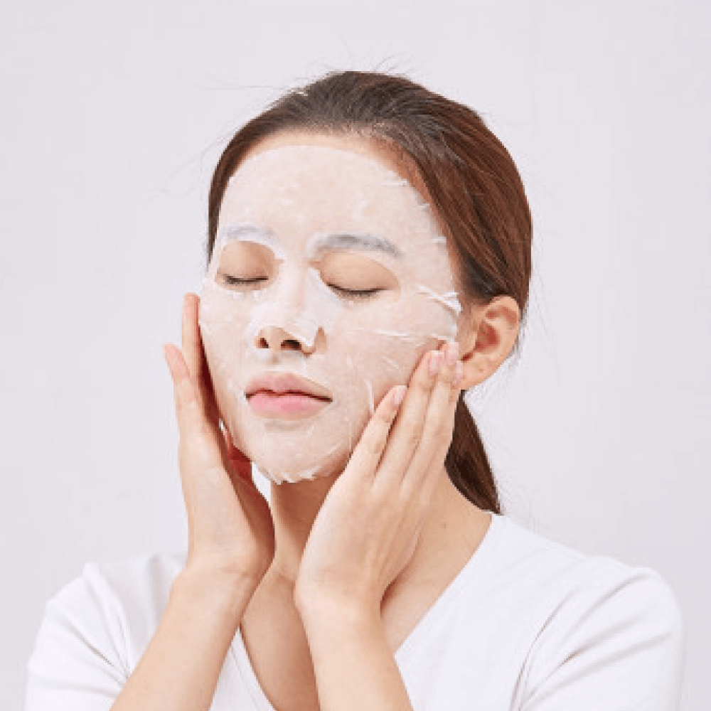 Máscara Tisular Calmante Round Lab Mugwort Calming Sheet Mask - KBOX