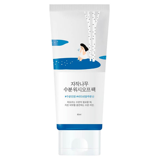 Mascarilla hidratante con 52% de savia de abedul Round Lab Birch Juice Moisturizing Washoff Pack - KBOX