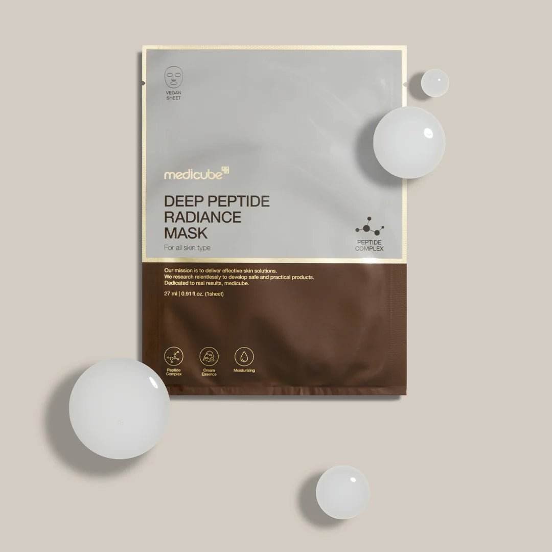 Medicub deep peptide radiance mask– Máscara Facial con Péptidos para una Piel Radiante y Revitalizada - KBOX