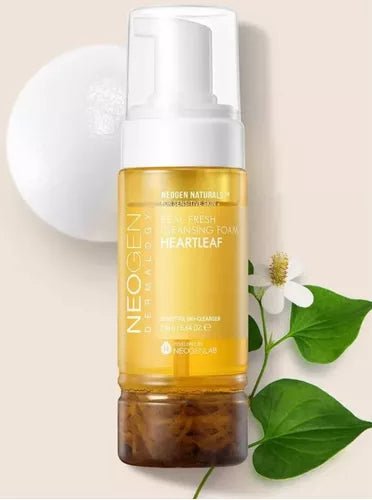 Neogen Real Fresh Foam Heartleaf – Limpiador Espumoso con Extracto de Caléndula para una Piel Clara y Equilibrada - KBOX