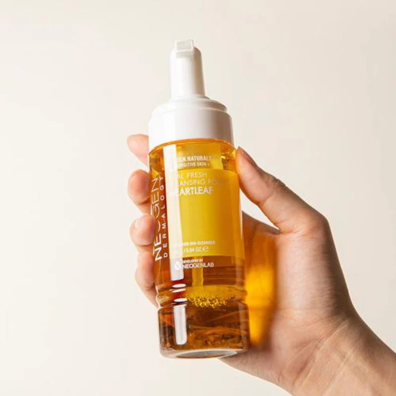 Neogen Real Fresh Foam Heartleaf – Limpiador Espumoso con Extracto de Caléndula para una Piel Clara y Equilibrada - KBOX