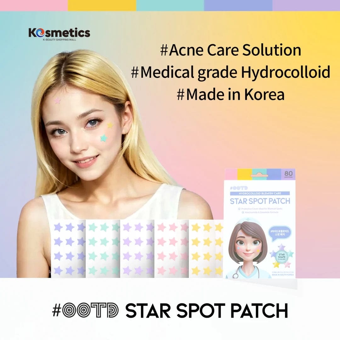 OOTD BEAUTY Star Spot Patch – Parches Estelares para el Tratamiento de Granos y Acné - KBOX