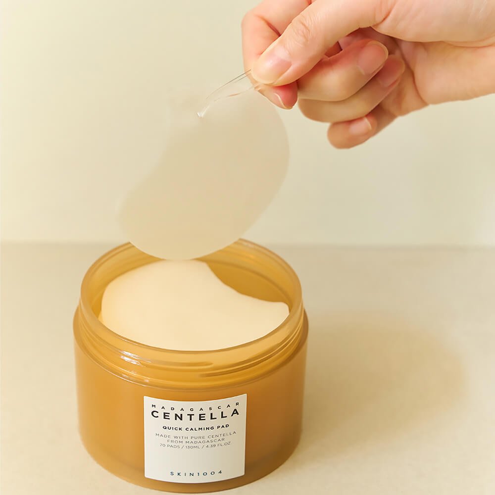 Pads Calmantes con Centella Asiática SKIN1004 Madagascar Centella Quick Calming Pad - KBOX