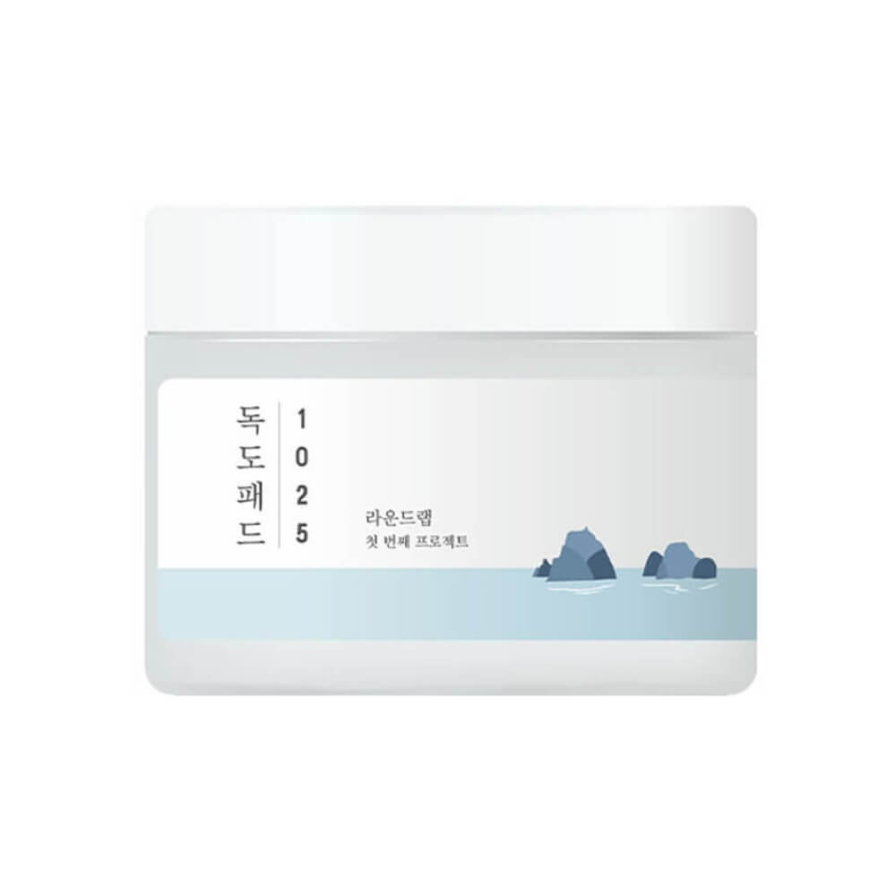 Pads Exfoliantes Suaves con Agua de Mar Round Lab 1025 Dokdo Pad - KBOX