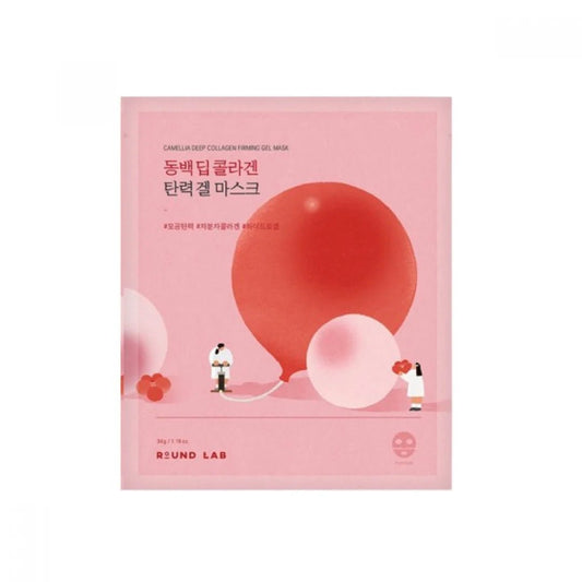Round lab camellia deep collagen firming gel mask - KBOX