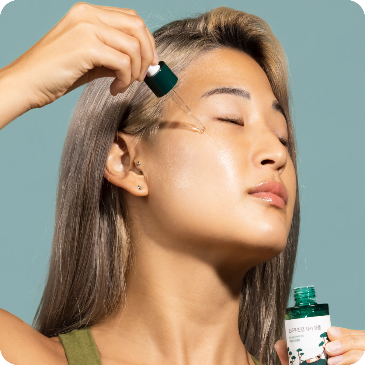 Round lab pine calming cica ampoule 30 ml - KBOX