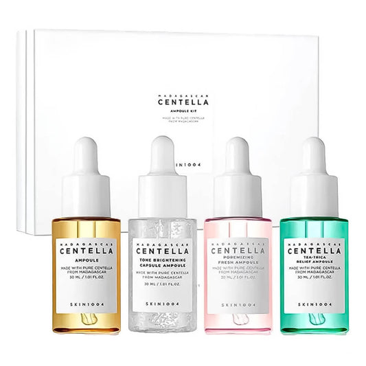 Set de sueros con centella asiática Madagascar Centella Ampoule Kit (mini ampoule 4 types) - KBOX