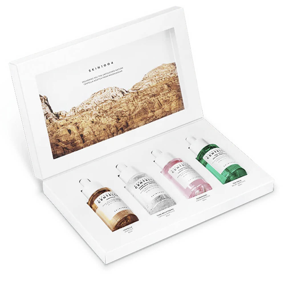 Set de sueros con centella asiática Madagascar Centella Ampoule Kit (mini ampoule 4 types) - KBOX