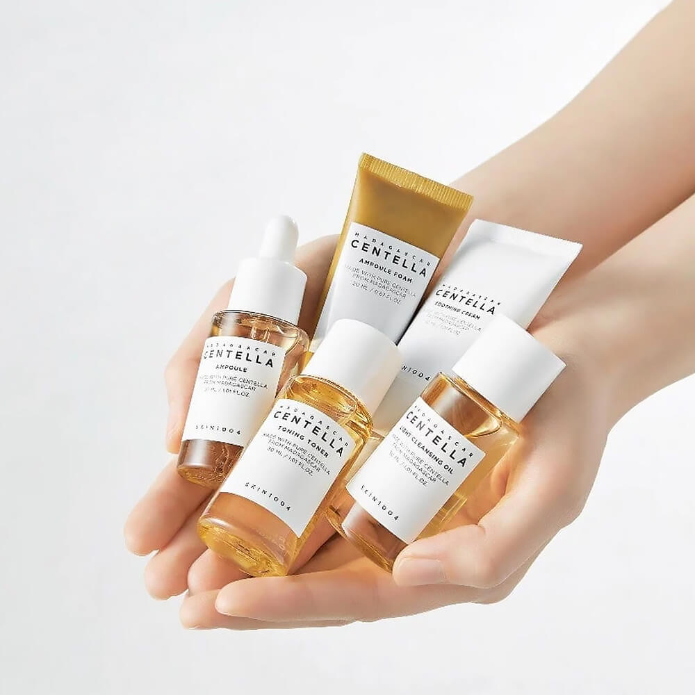 Set de viaje con centella asiática SKIN1004 Madagascar Centella Travel Kit - KBOX