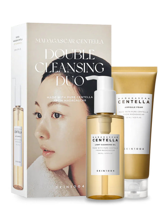 Skin1004 madagascar centella double cleansing duo (cleansing oil+centella cleansing foam) - KBOX