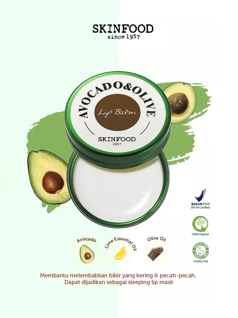 Skinfood Avocado & Olive Lip Balm 12g - KBOX