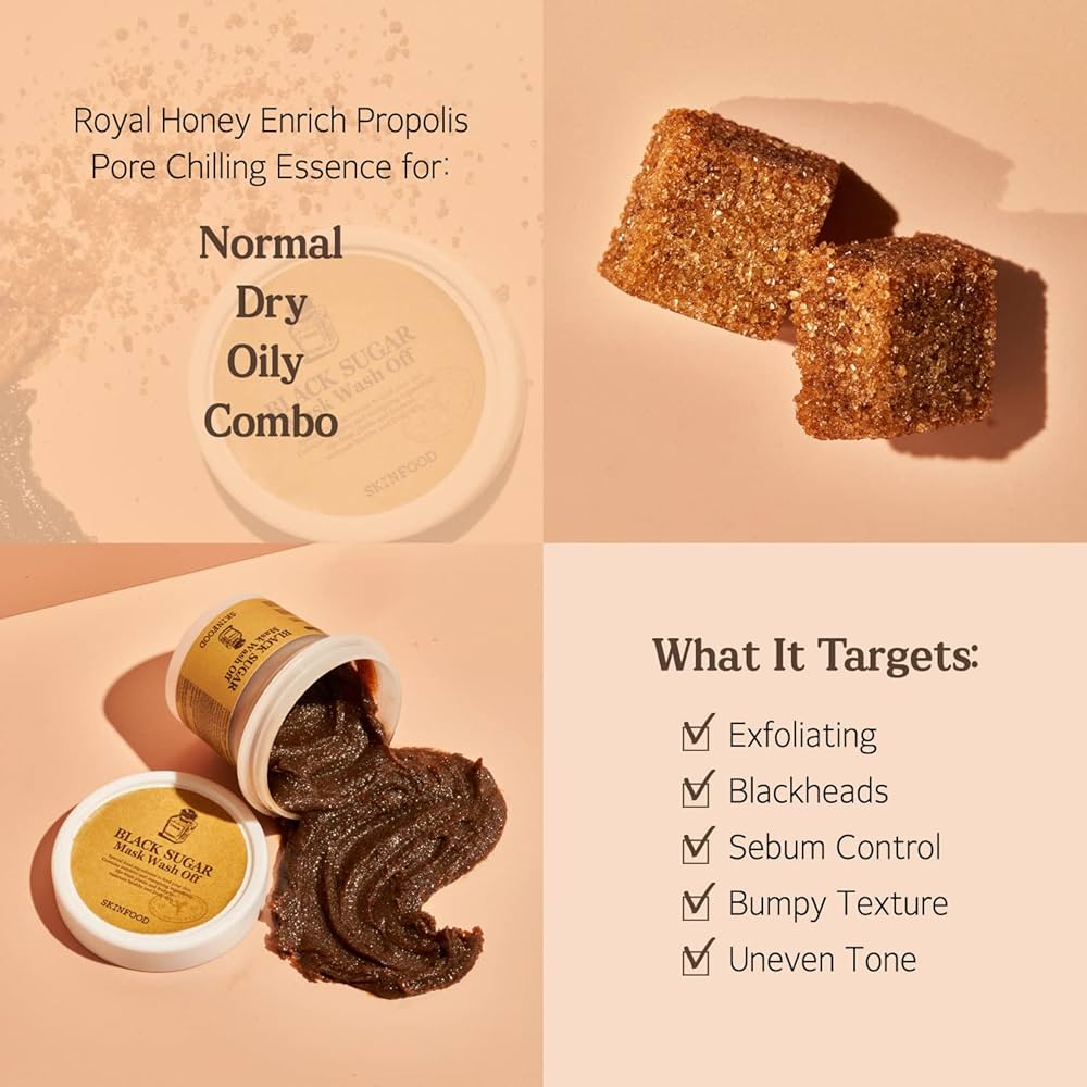 Skinfood Black Sugar Mask Wash Off 120g - KBOX