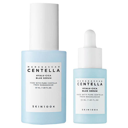 Suero hidratante con centella asiática SKIN1004 Madagascar Centella Hyalu - Cica Blue Serum - KBOX