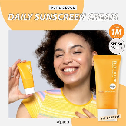 Apieu Pure Block Natural Daily Sun Cream 50ml SPF 50+ PA++++