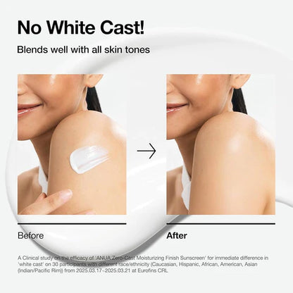 ANUA zero cast moisturizing finish sunscreen 50ml
