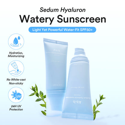 Abib sedum hyaluron sunscreen watery tube 50ml