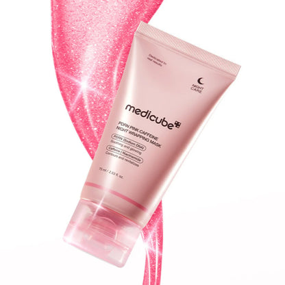 Medicube pdrn pink caffeine night wrapping mask 75ml