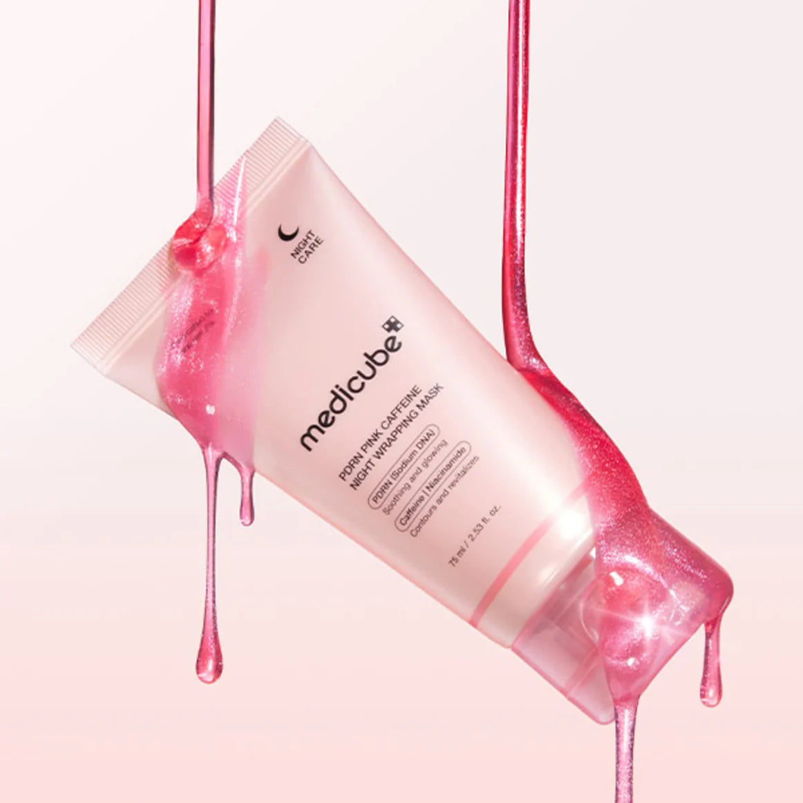 Medicube pdrn pink caffeine night wrapping mask 75ml