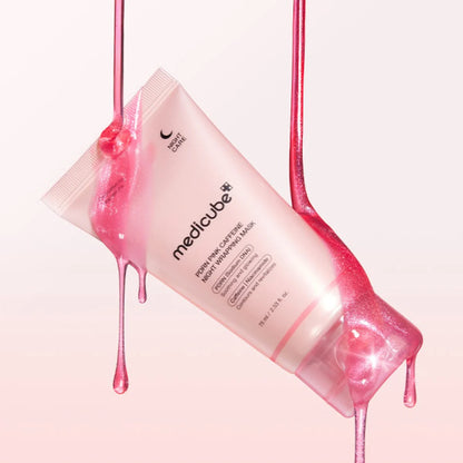 Medicube pdrn pink caffeine night wrapping mask 75ml