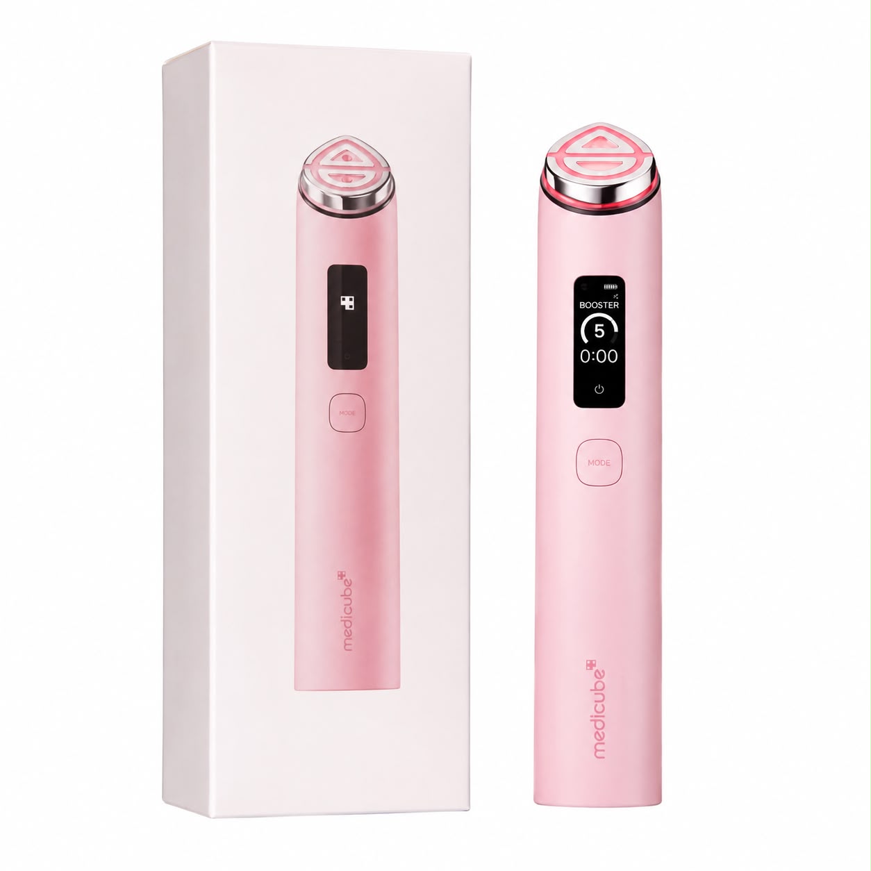 Medicube AGE-R Booster Pro X2 7 en 1 – Dispositivo Facial Avanzado Rosa