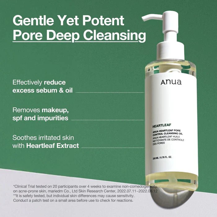 ANUA heartleaf pore control cleansing oil 200ml - KBOX