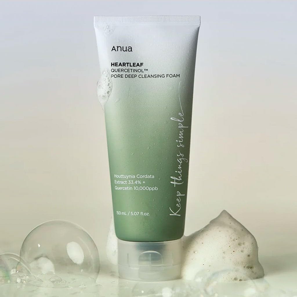 ANUA heartleaf quercetinol pore deep cleansing foam 150ml - KBOX