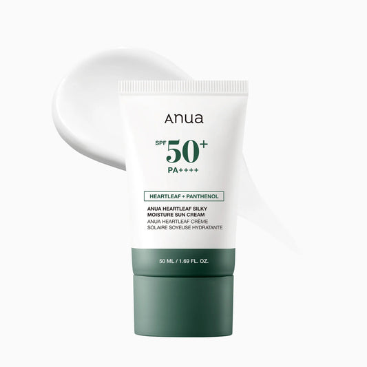 ANUA heartleaf silky moisture sunscreen 50ml - KBOX