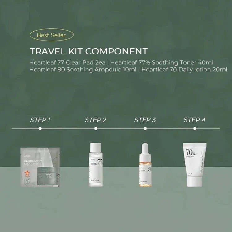 ANUA heartleaf soothing trial kit - KBOX