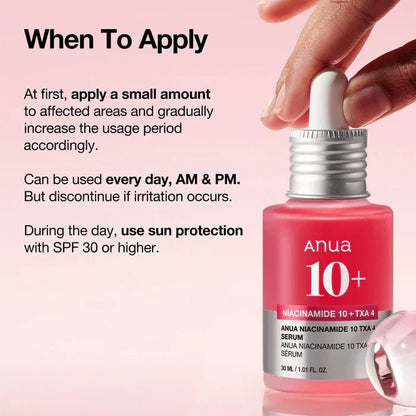 ANUA niacinamide 10 + txa 4 serum 30ml - KBOX